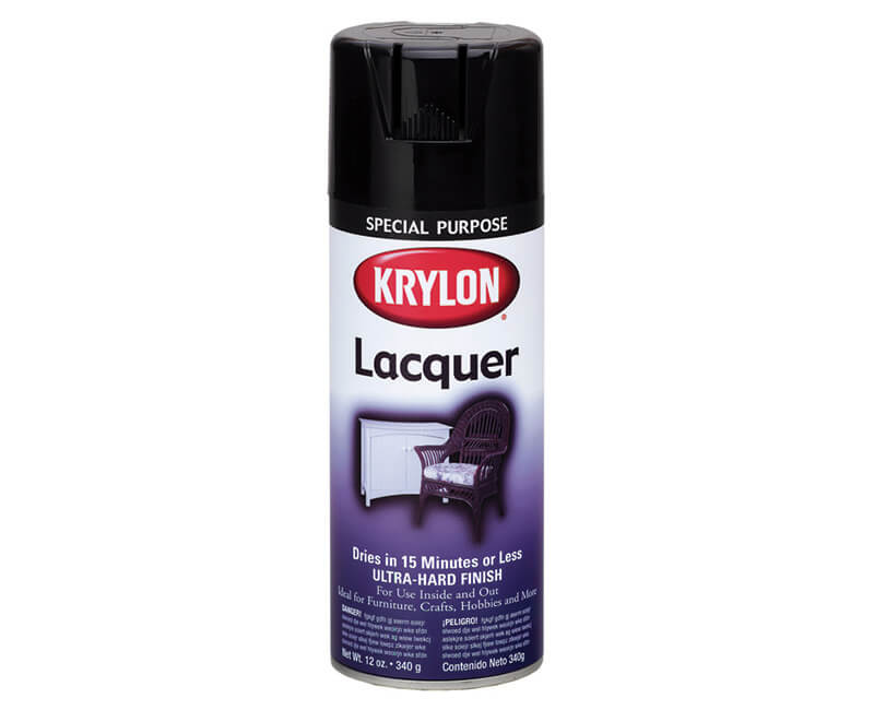 12 Oz. Lacquer Spray Paint - Gloss Black