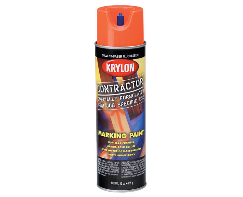 Solvent Based Contractor Marking Paint - Fluorescent Orange