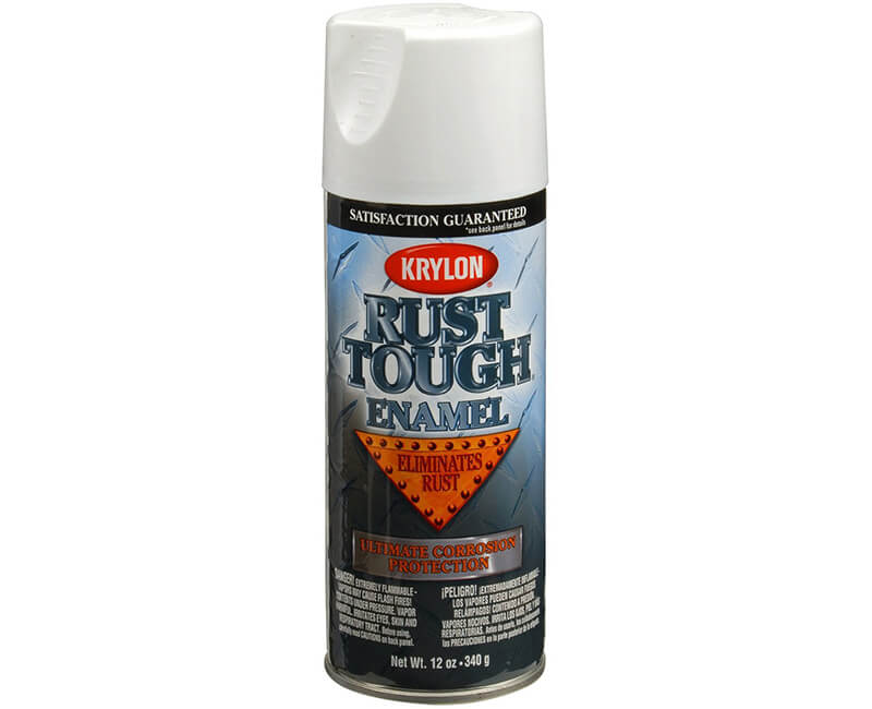 Rust Tough Enamel Spray Paints - Flat White