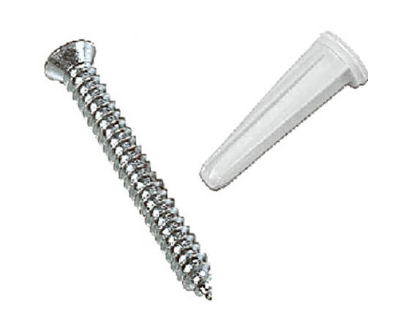 80 Series Standard Screws & Anchors - White