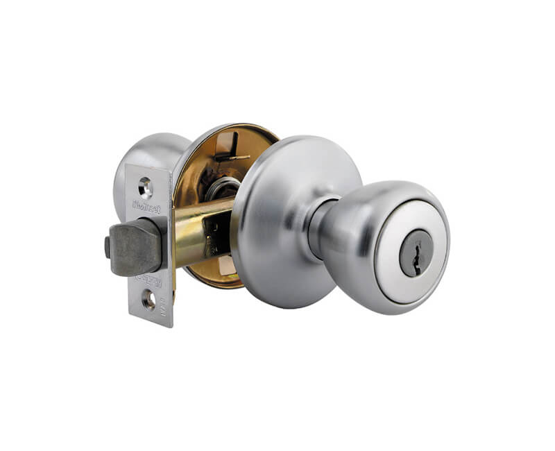 Tylo Knob Entry Lockset - Clamshell 26D KA6 2-3/8" Backset