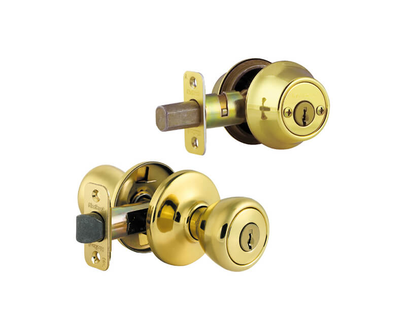 Keyed Alike Combo Pack - Single Cylinder Deadbolt With Entry Knob