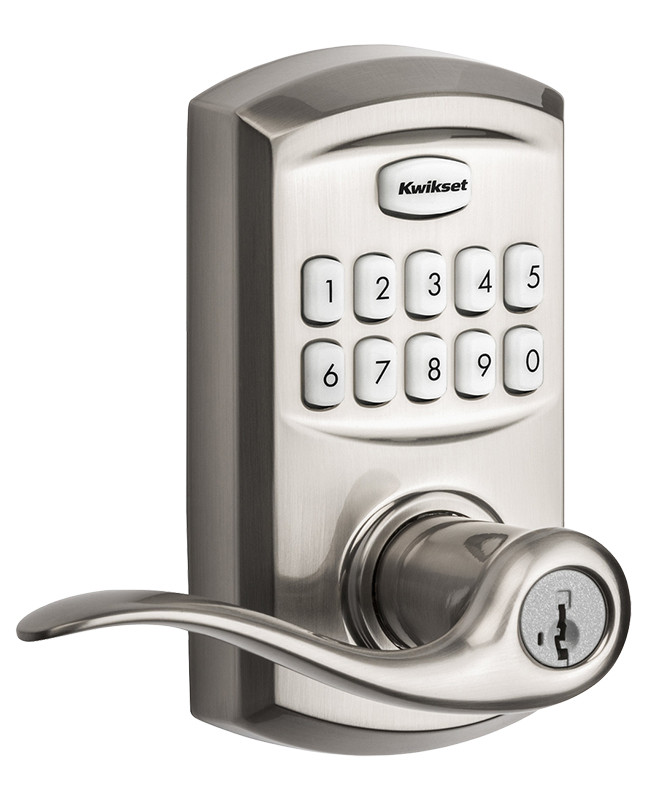 RESIDENTIAL ELECTRONIC LEVER SMART CODE ENTRY SATIN NICKEL