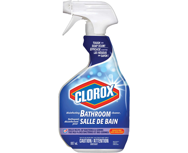 Clorox Bathroom Cleaner Spray, 887ml/30oz, 9/CS
