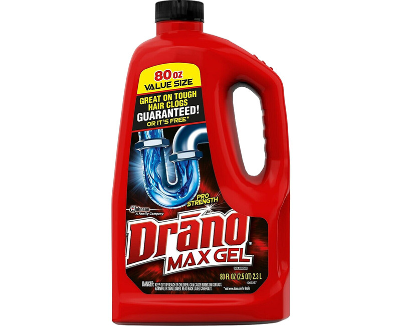 DRANO MAX GEL CLOG REMOVER 80 OZ