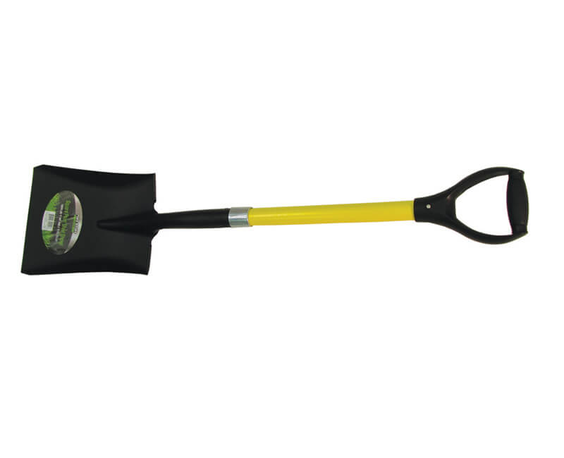 Square Point Ergo Shovel - D-Grip Fiberglass Handle