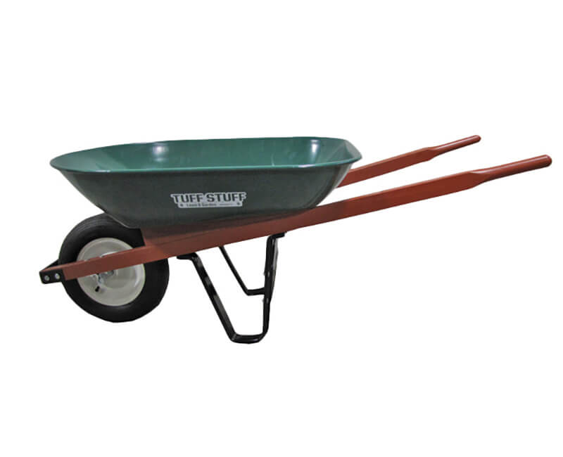 16" X 4" Wheel Barrow - 4 Cubic Ft. Green Tray