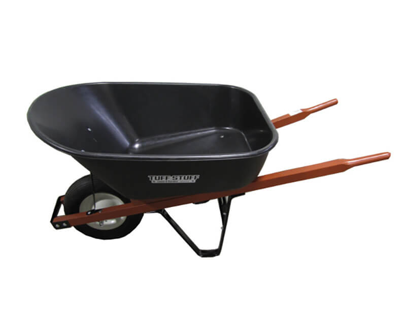 16" X 4" Wheelbarrow - 6 Cubic Ft. Black Tray