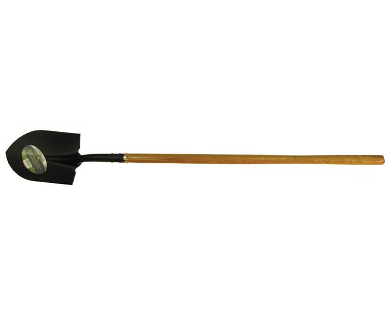 Round Point Shovel - Long Hardwood Handle