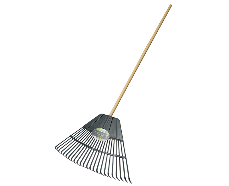 24 Tines Poly Rake - 48" Hardwood Handle