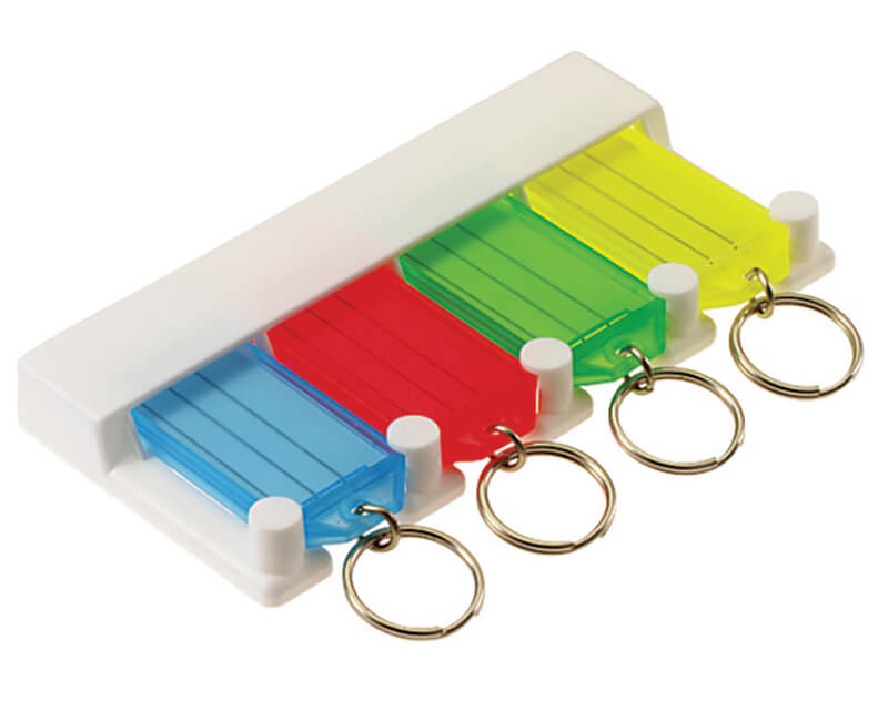 Key Tag Rack - 4 Hooks