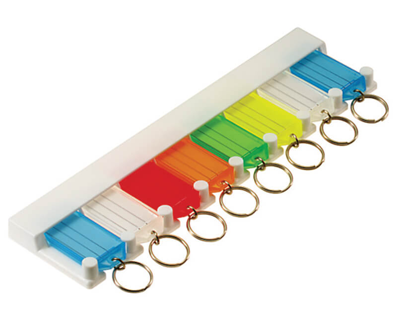 Key Tag Rack - 8 Hooks