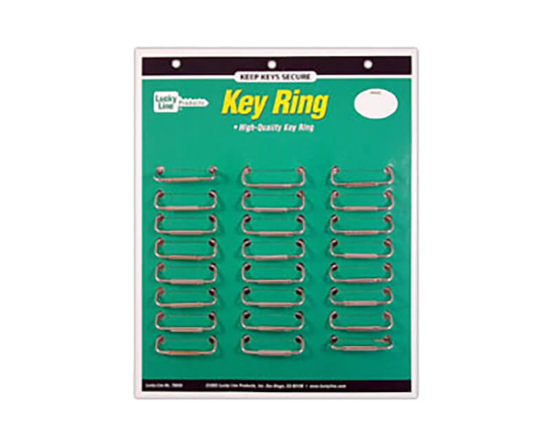 Spring Sleeve Key Ring - 24 Per Card