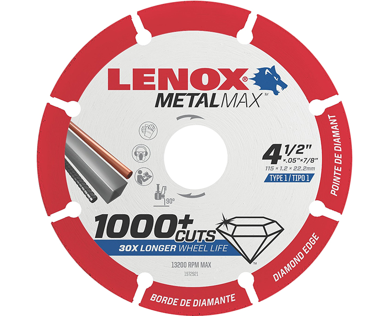 4-1/2" x 7/8" Metal Max Cutoff Wheel