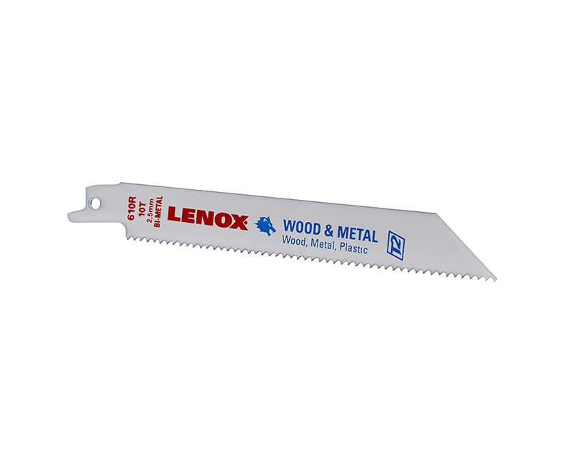 6" Bi-Metal Reciprocating Saw Blades For Wood - 10 TPI