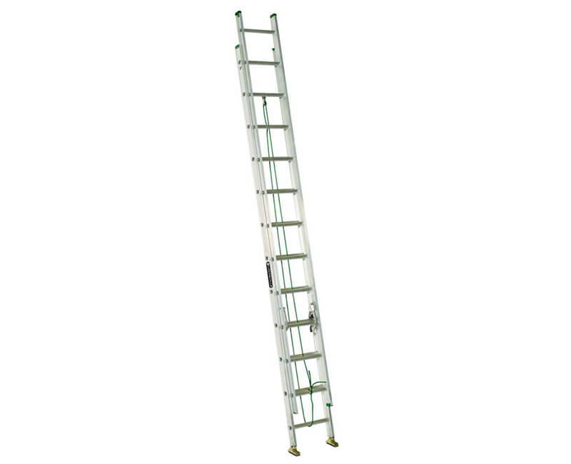 2 24' Aluminum Extension Ladder - 225 Lbs. Type 2