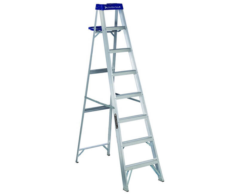 10' Aluminum Step Ladder With Pail - 250 Lbs. Type 1