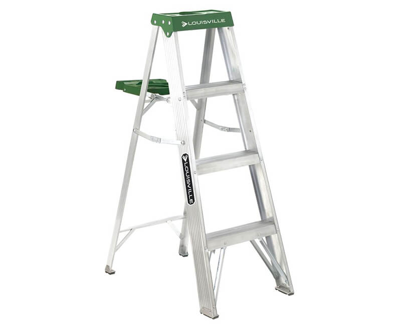 4' Aluminum Step Ladder With Pail - 225 Lbs. Type 2