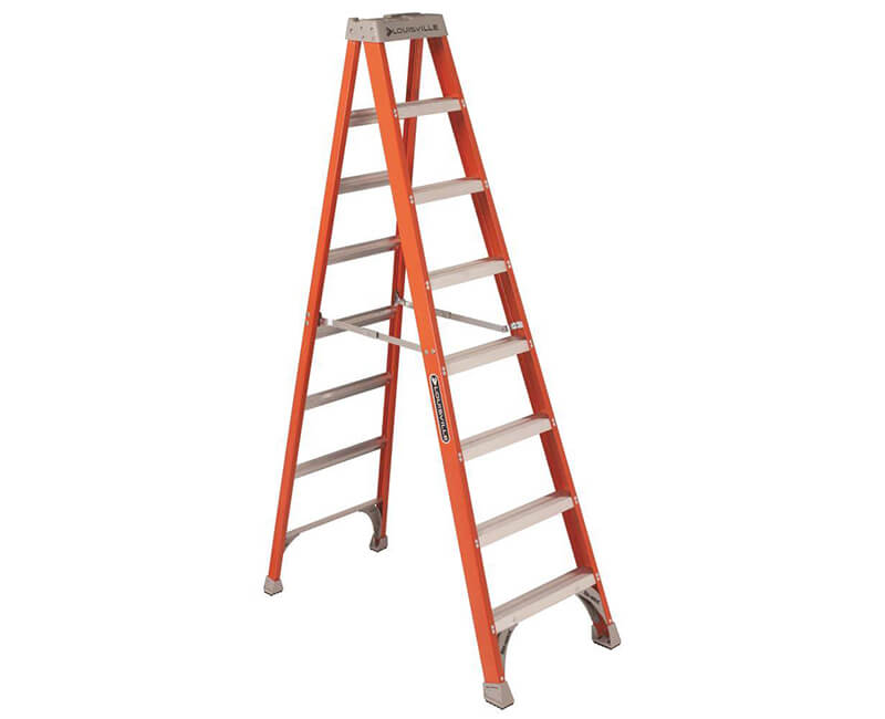 8' Fiberglass Step Ladder - 300 Lbs. Type 1A