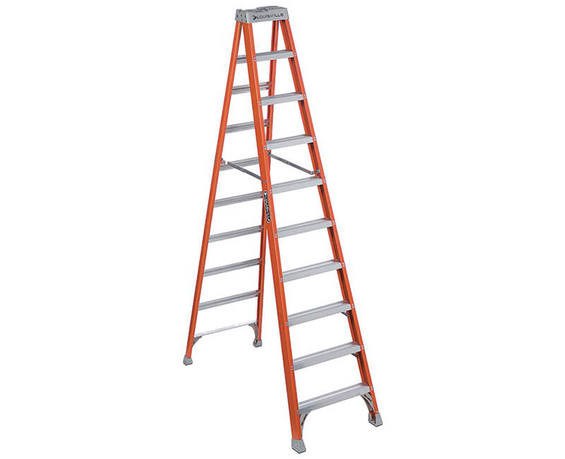 10' Fiberglass Step Ladder - 300 Lbs. Type 1A