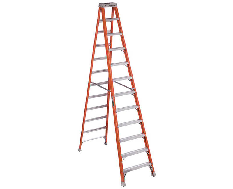 12' Fiberglass Step Ladder - 300 Lbs. Type 1A
