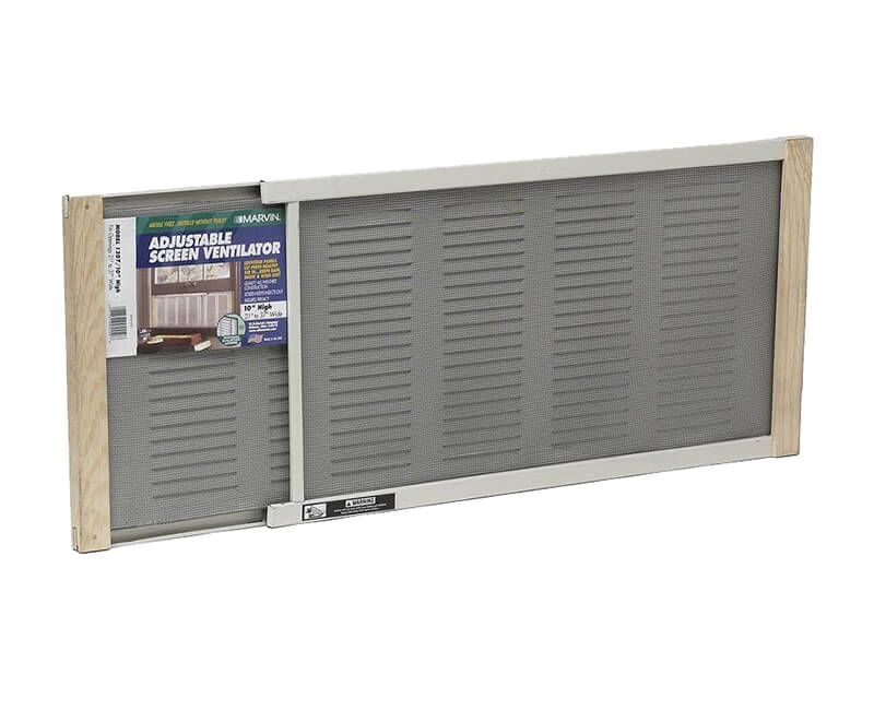 21" - 37" X 10" Window Screen & Ventilator Combo