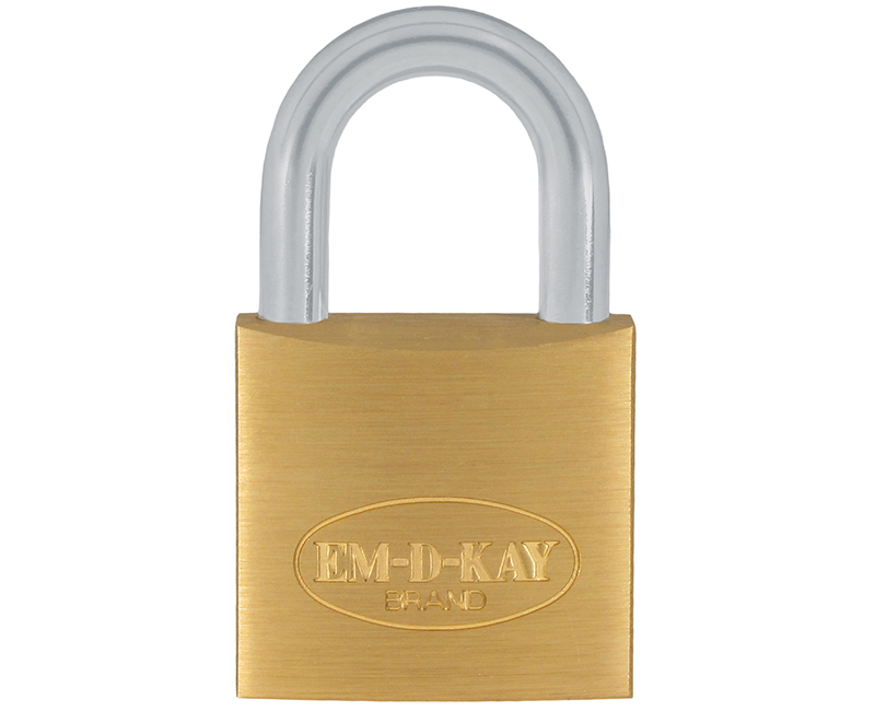 3/4" Body 1/2" Shackle Solid Brass Padlock - Keyed Different