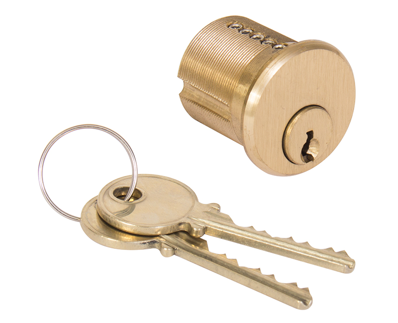 High Security Mortise Cylinder With 2 Angle Cut Keys