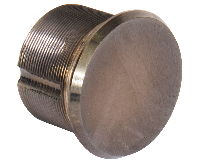 15/16" Solid Brass Dummy Mortise Cylinder - Duro