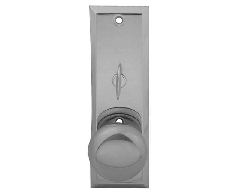 Escutcheon Plate With Solid Brass Door Knob and Zinc Alloy Turner