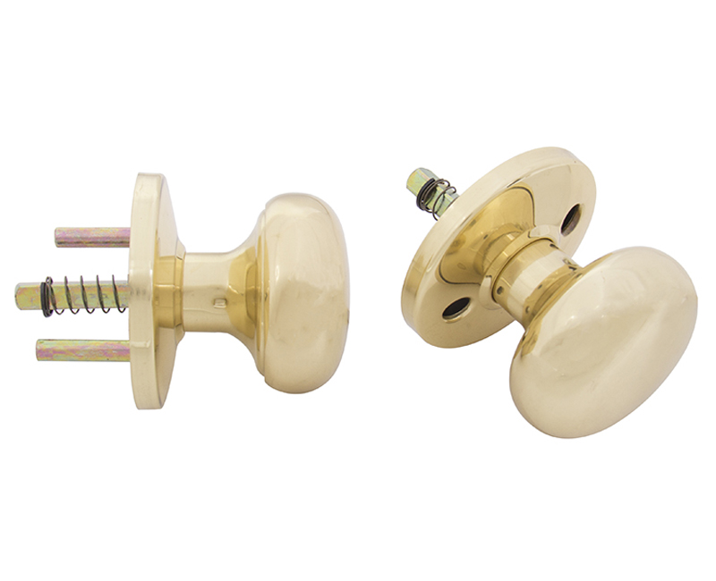 Solid Brass Knob and Rosette Assembly Kit