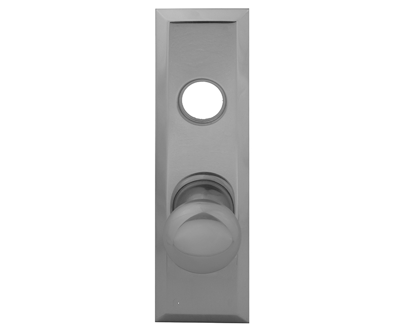 Escutcheon Plate With Solid Brass Door Knob and Cylinder Hole