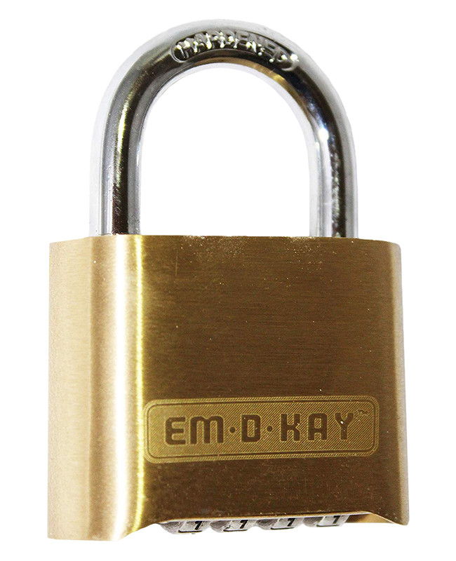 2" Solid Brass Resettable Combination Padlock