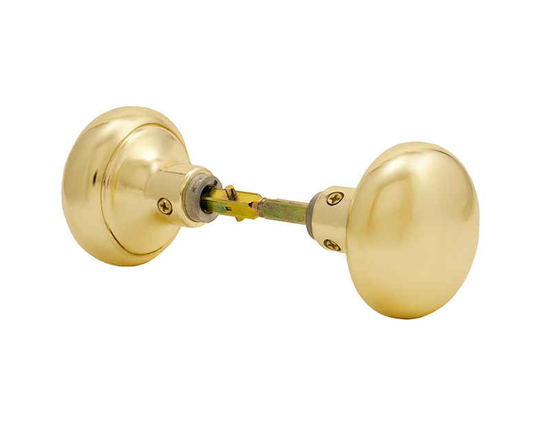 Door Knob Solid Brass Double W/ Split Spindle Display Box