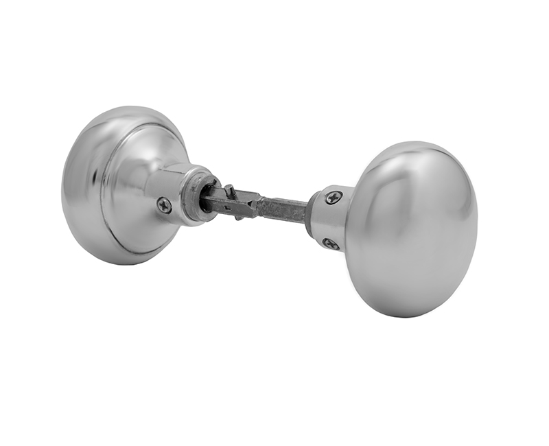 Door Knob Dull Chrome W/ Split Spindle Display Box