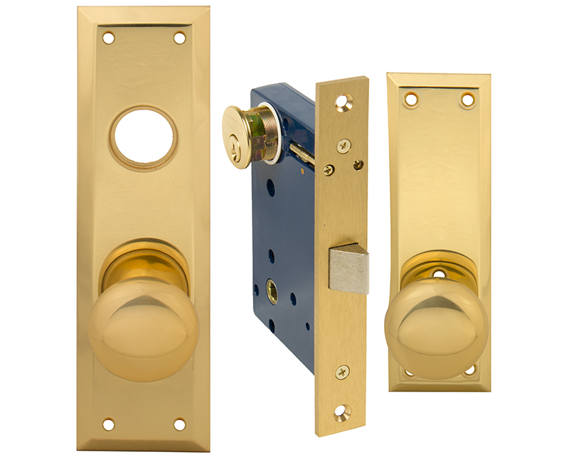 Vestibule Mortise Lockset - Left Hand US3