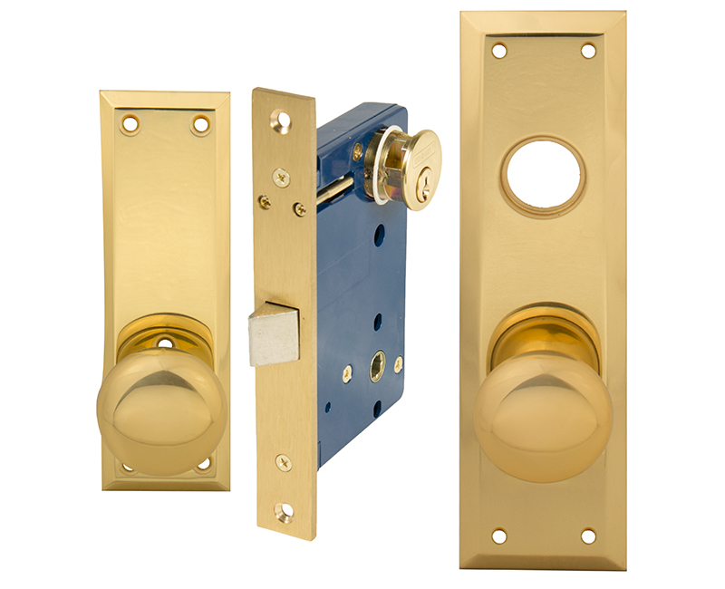 Vestibule Mortise Lockset - Right Hand US3