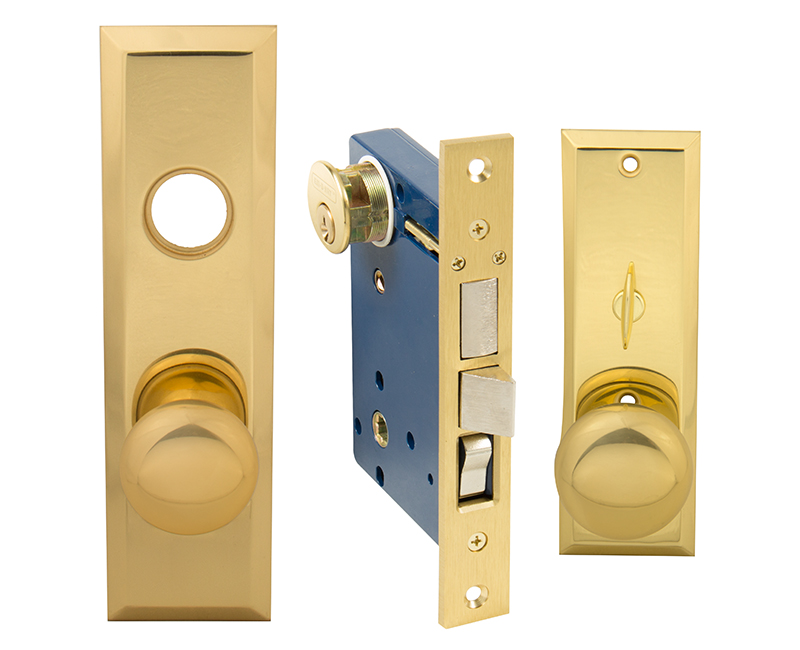 Thru Bolted Left Hand Mortise Lockset