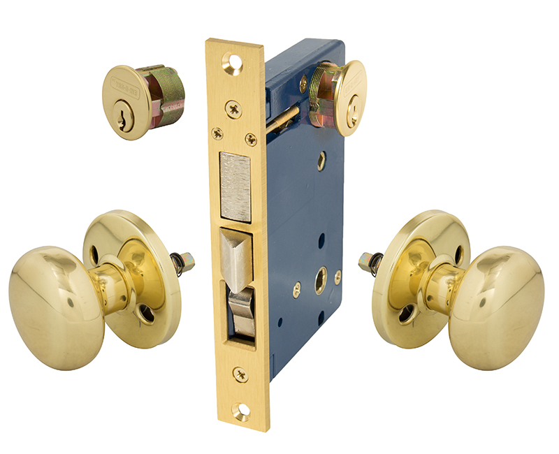 Iron Gate and Rosette For Double Cylinder Right Hand Mortise Lockset