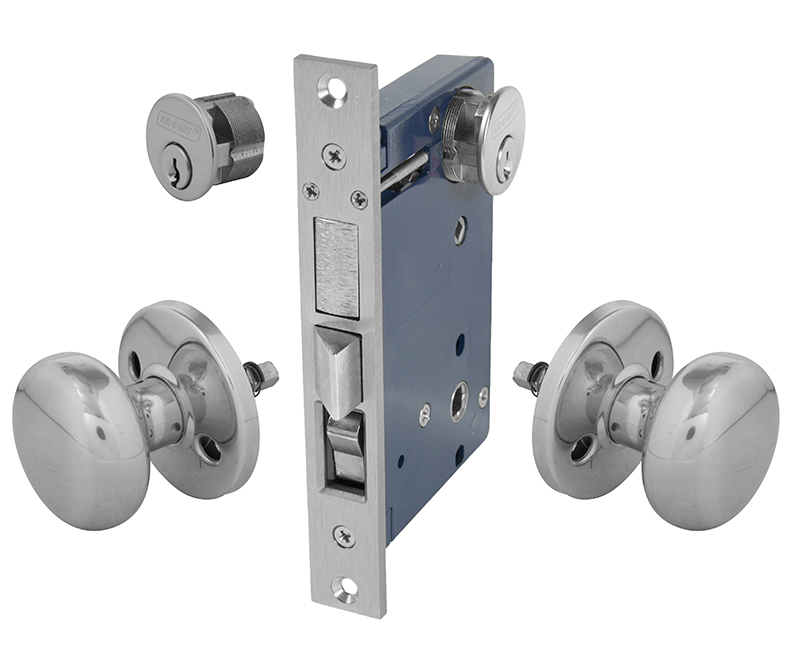 Iron Gate and Rosette For Double Cylinder Right Hand Mortise Lockset