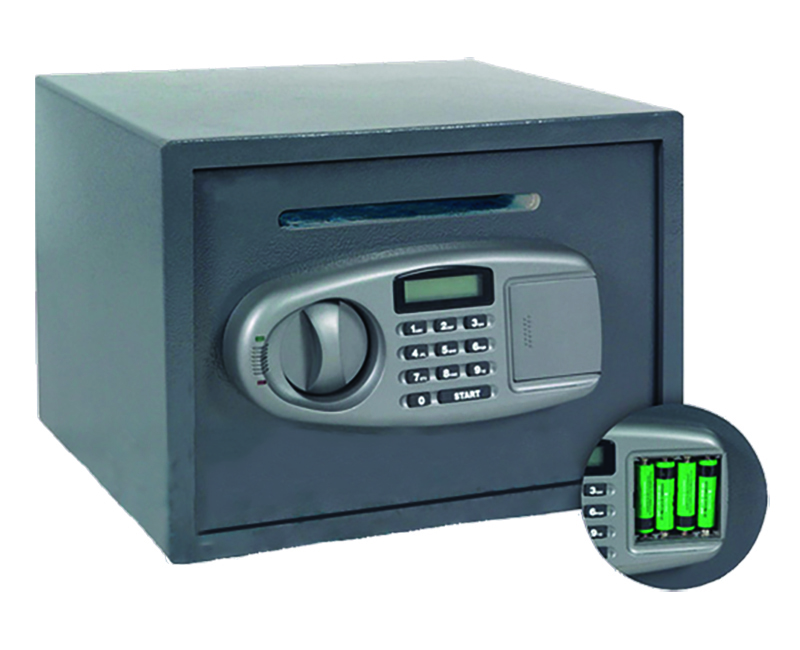 Security Safe With Lighted Display and Envelope Slot