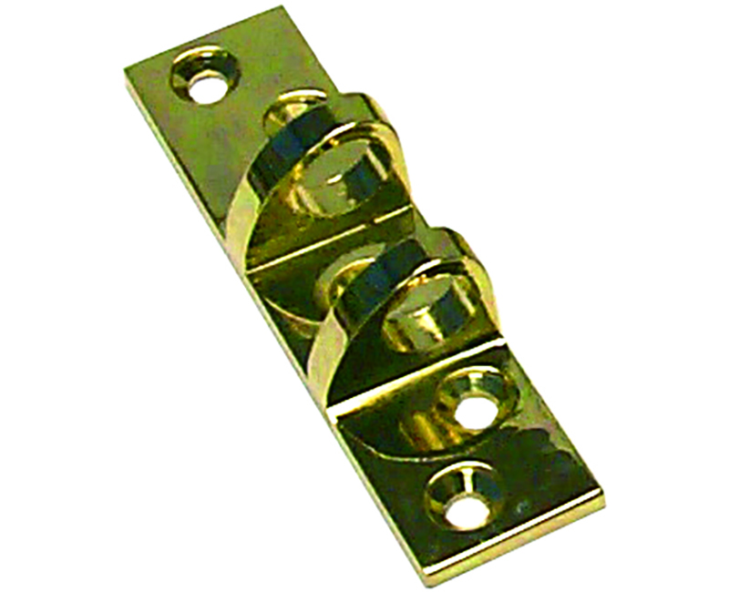 Flate Strike - Polished Brass
