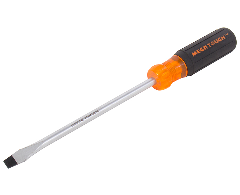 3/8" X 8" Slotted Pocket Screwdriver - Carded