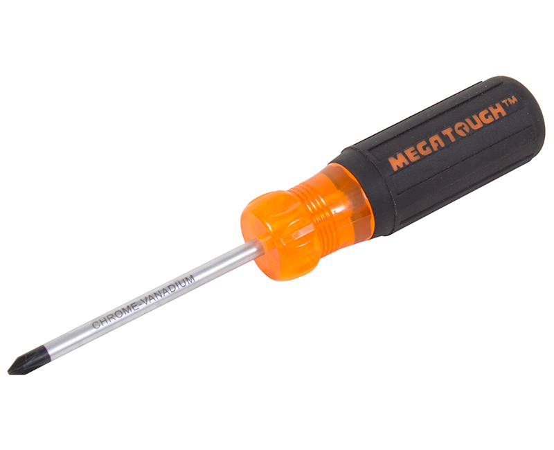 P1 X 3" Screwdriver With Rubber Grip - Carded
