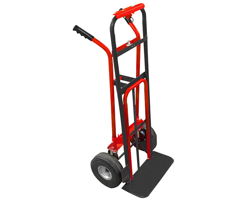 4-IN-1 QUICK CHANGE HANDTRUCK LOAD CAPACITY 800/1000LBS DUAL HANDLE 10" FLAT FREE TIREDS