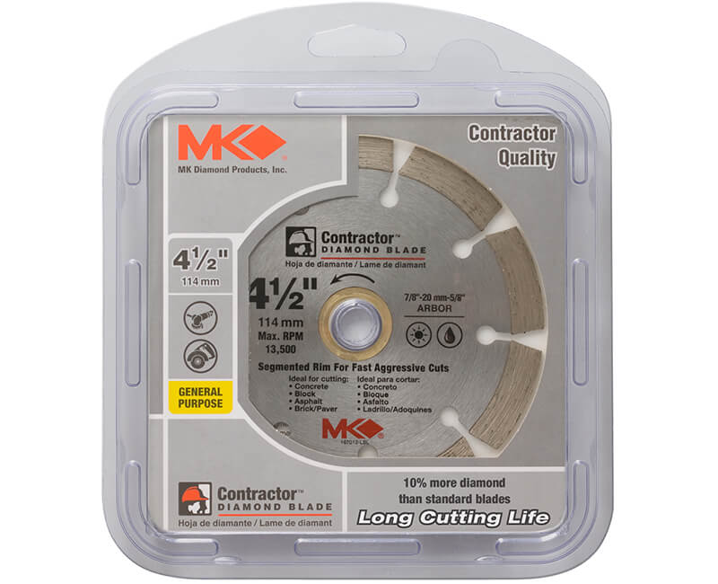 4-1/2" Segmented Diamond Blade - Carded