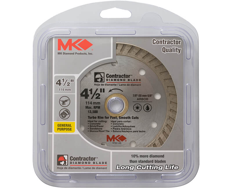 4-1/2" Turbo Diamond Blade - Carded