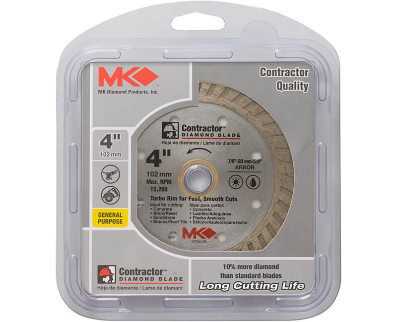 4" Turbo Diamond Blade - Carded