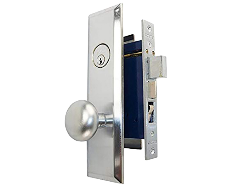 Mortise Lockset Entry Backset Left 26D Finish