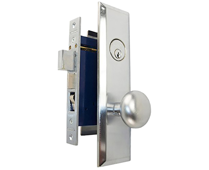 Mortise Lockset Entry Backset Right 26D Finish